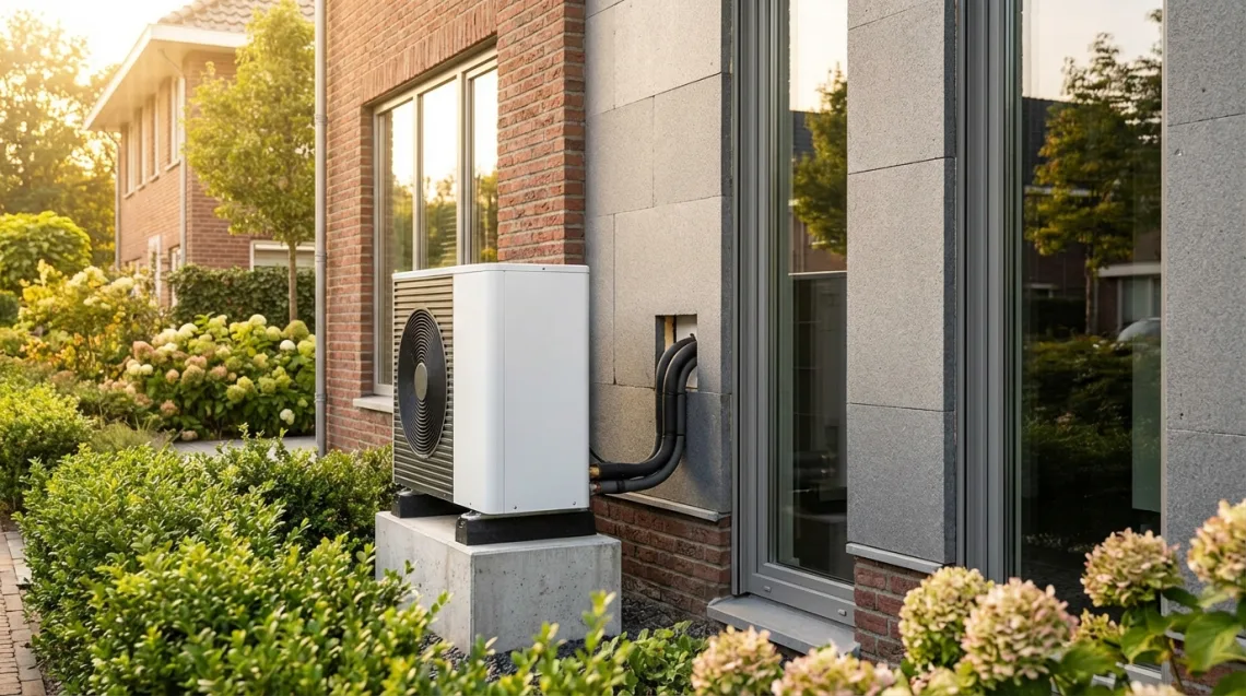 Warmtepomp installatie in Dronten - Warmtepomp bij goed geïsoleerde woning